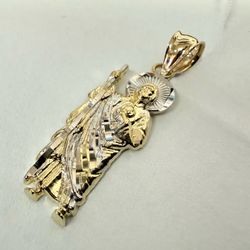 14K Gold St Jude Charm