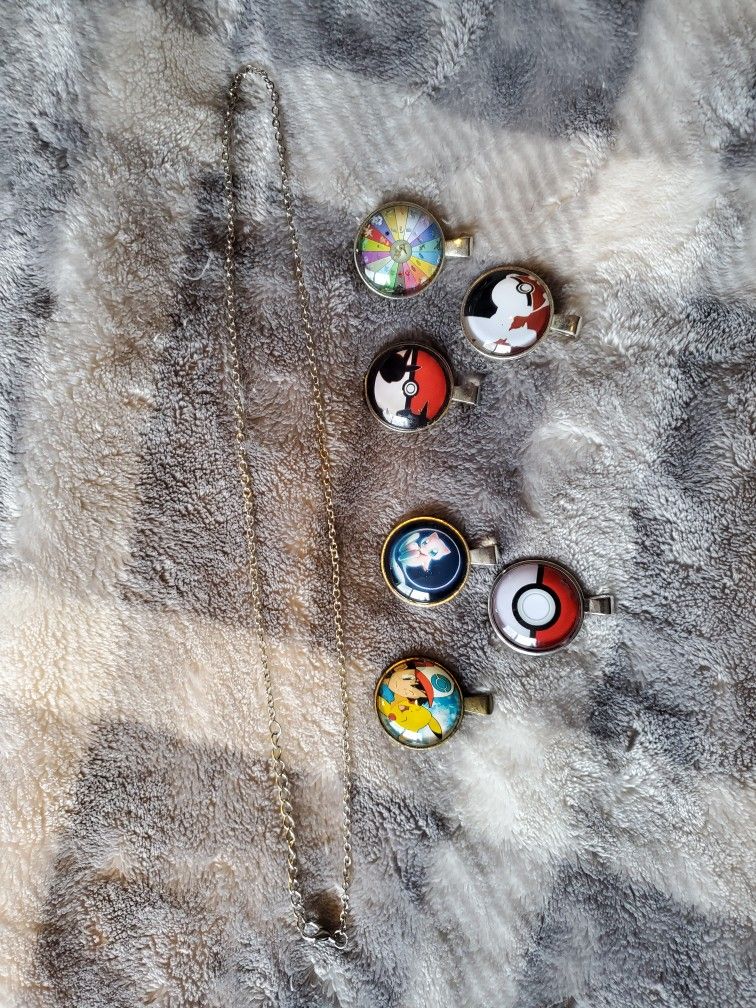 Pokémon Pendants for Necklaces