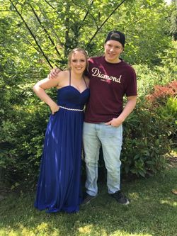 Formal dress size 8 royal blue