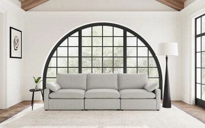 Alyssa Power Reclining Modular Sofa – Light or Dark Gray | Brand New | Ships to Your Door