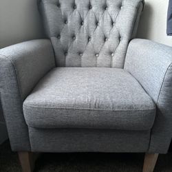 Grey Living/Bedroom Chair