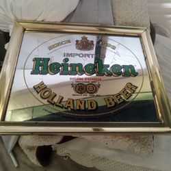 Heineken beer mirror vintage