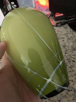 Glass vase from Italy