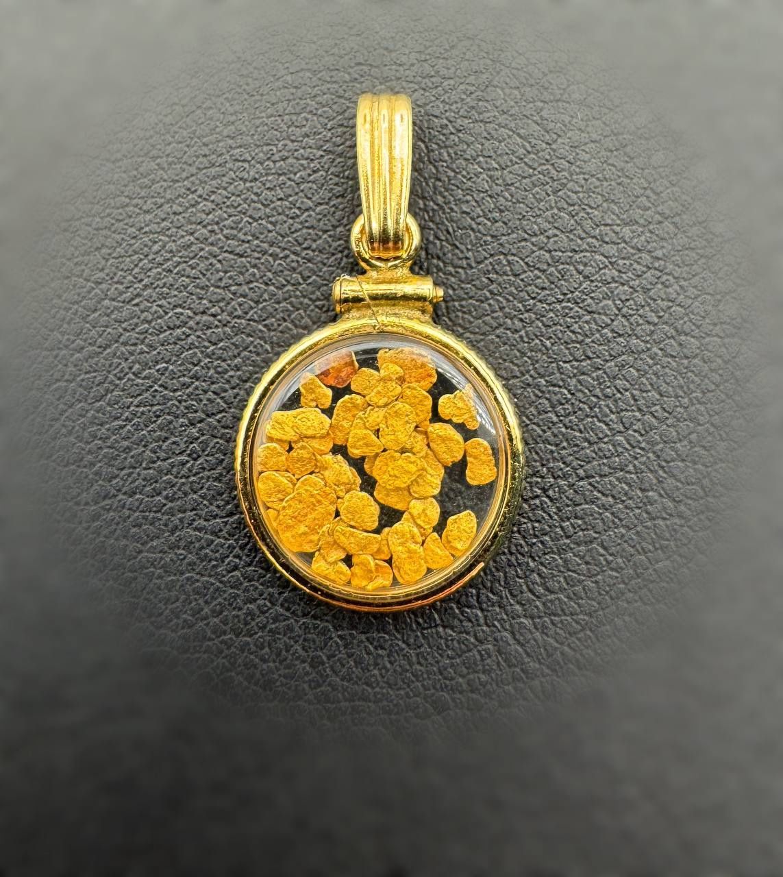 10k solid yellow gold Placer Nuggets Pendant Charm