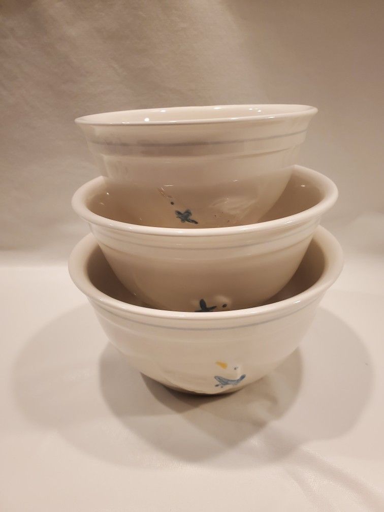 Vintage Country Geese Nesting Bowl Set