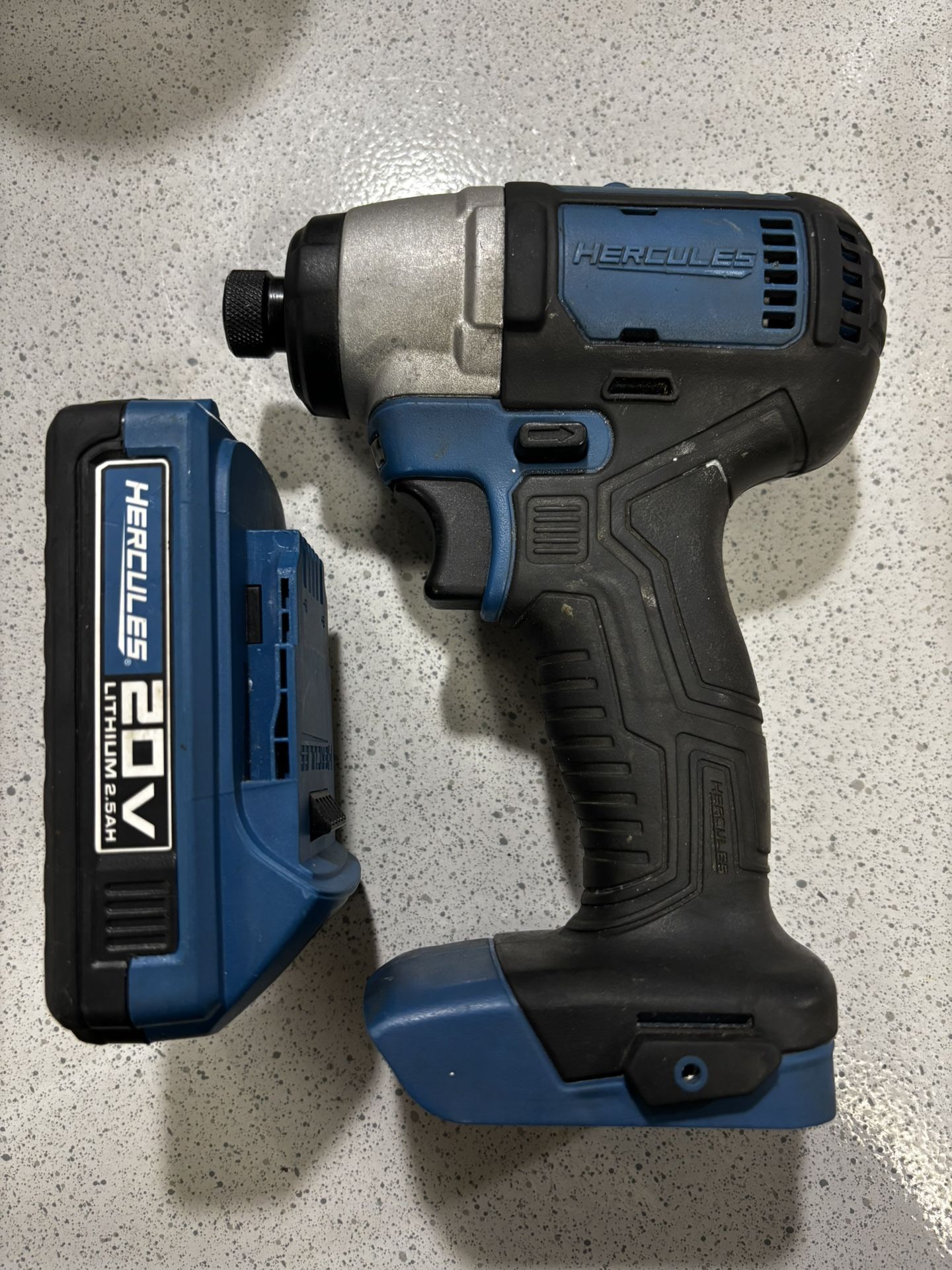 Hercules 20v 1/4" Hex Compact Impact Driver With Battery