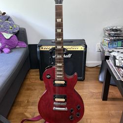 Gibson Les Paul LPJ 2014 Cherry Satin Solid-Body Electric Guitar