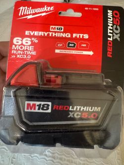 Milwaukee 5.0 battery brand new