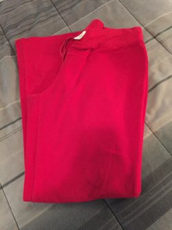 Old Navy red fleece bottoms size-L