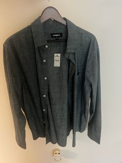 Express. New Button Up Shirt Size L