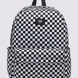 Vans Old Skool Check Backpack Black & White