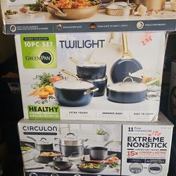 Greenpan Reserve Collection 10 Piece Set Twilight Healthy Ceramic Non-stick Pots And Pan Sets