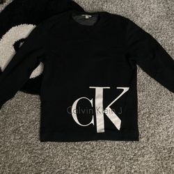 Medium Womens Black vintage long sleeve Calvin Klein sweatshirt 👚