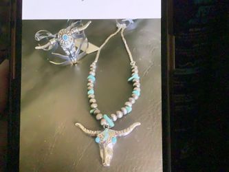 Bullhead cuff nd necklace