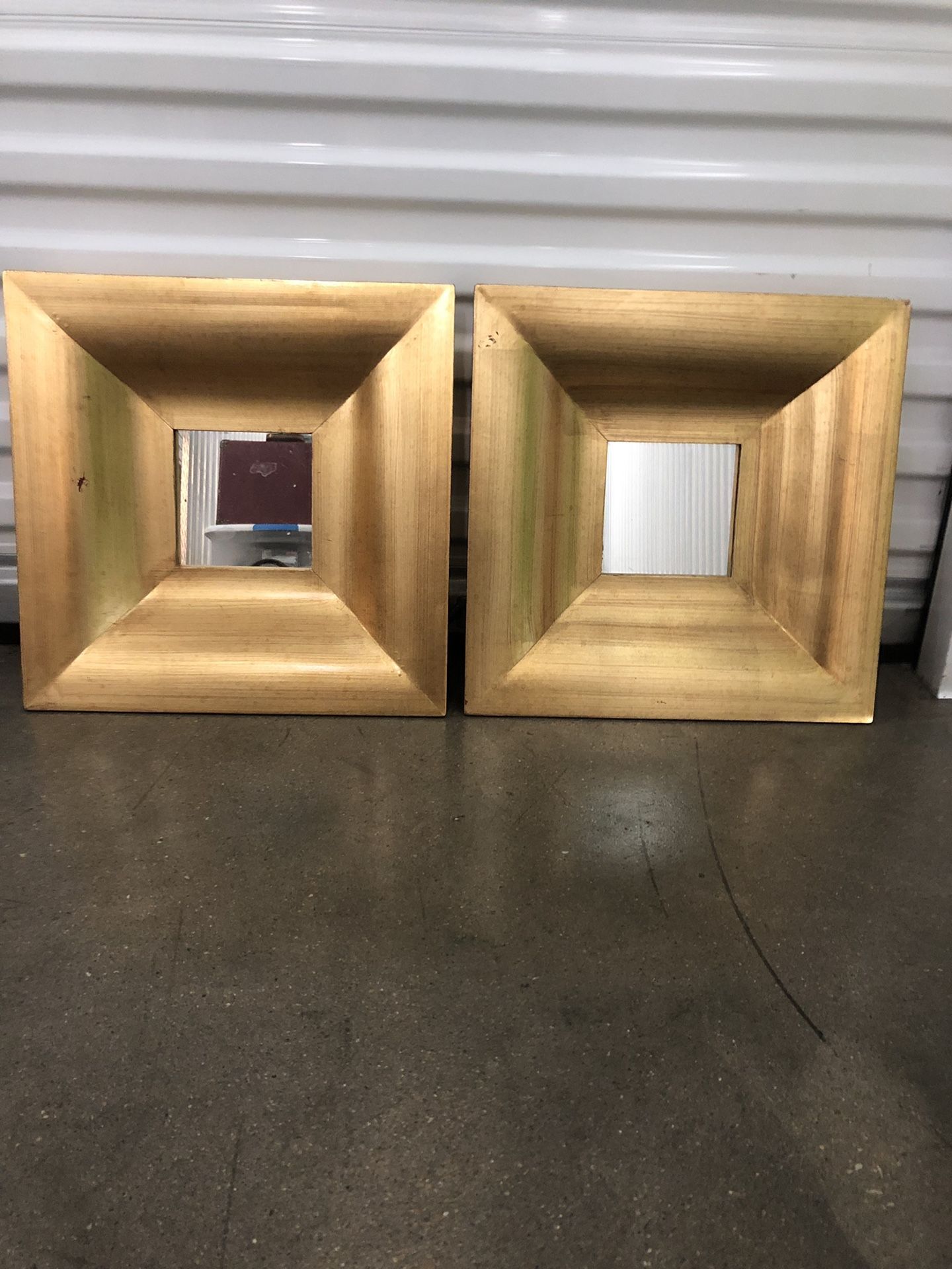 Gold wall mirrors