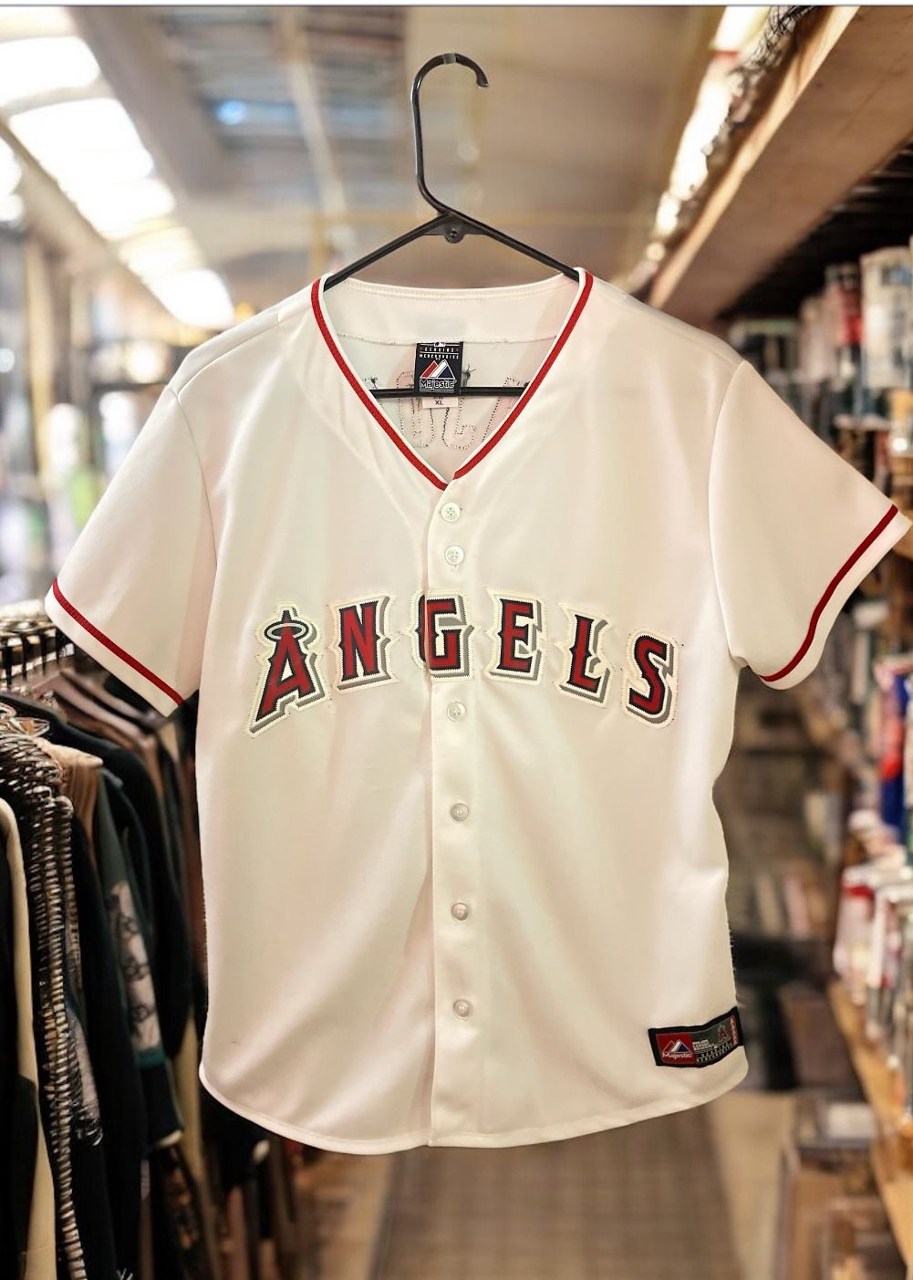 Majestic White Los Angeles Angels Pujols Jersey