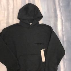 Black essentials hoodie