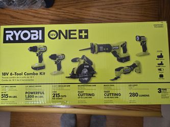 Ryobi 18-V 6-Tool Combo Set