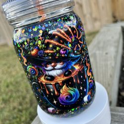 Handled Snow Globe Tumbler 
