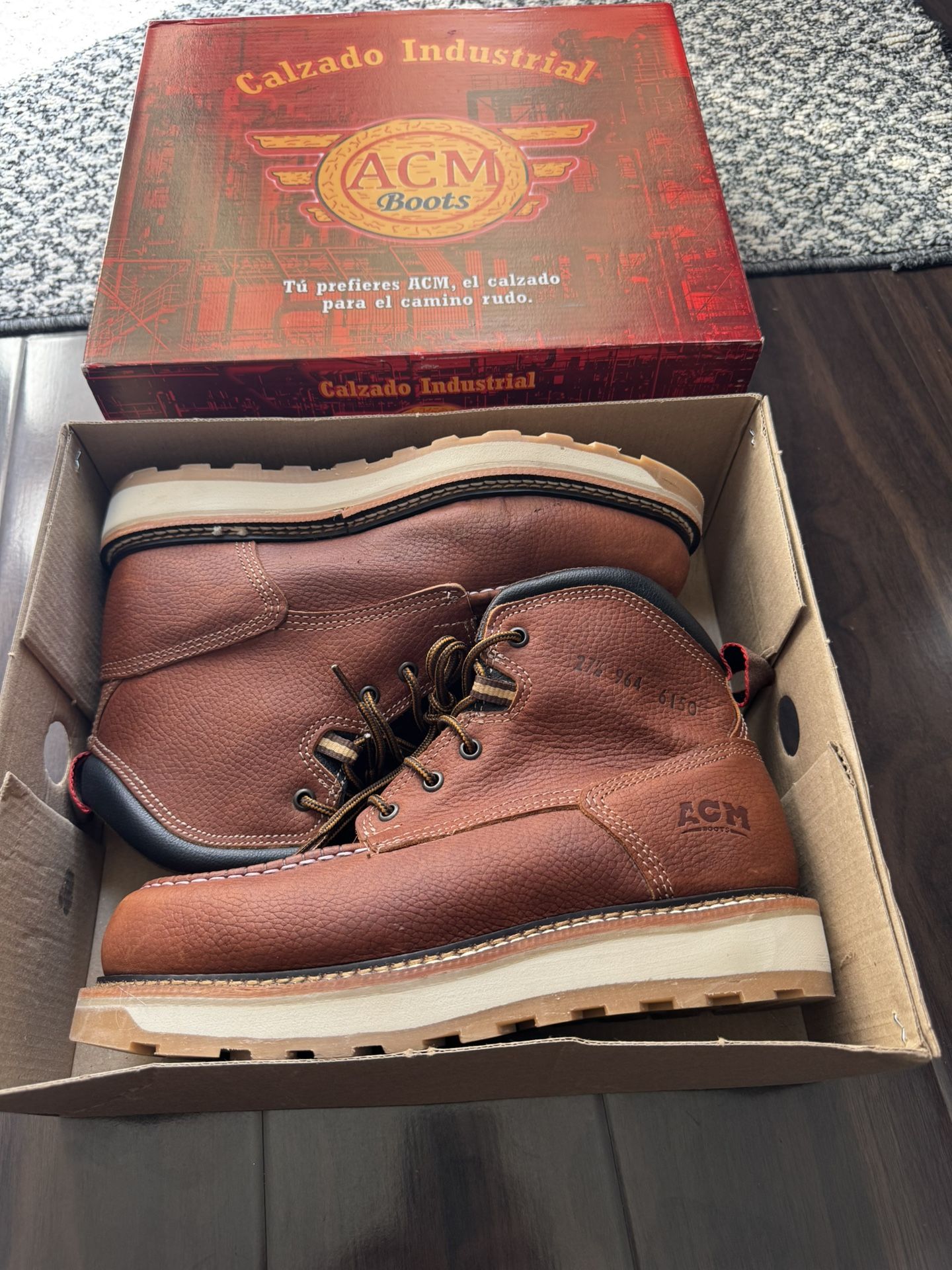 Leather Work Boots New !!