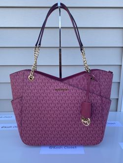 MICHAEL MICHAEL KORS Jet Set Large Saffiano Leather Shoulder Bag for Sale  in Murrieta, CA - OfferUp