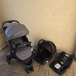 UPGRADED! Graco Outpace LX All-Terrain Travel System w/SnugRide Snuglock LX Car Seat w/TRUESHIELD TECHNOLOGY
