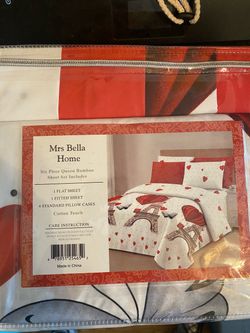 Mrs. Bella home bamboo Queen sheet set