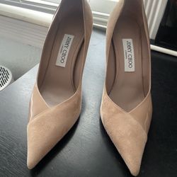 Jimmy Choo Suede & Leather Pumps 