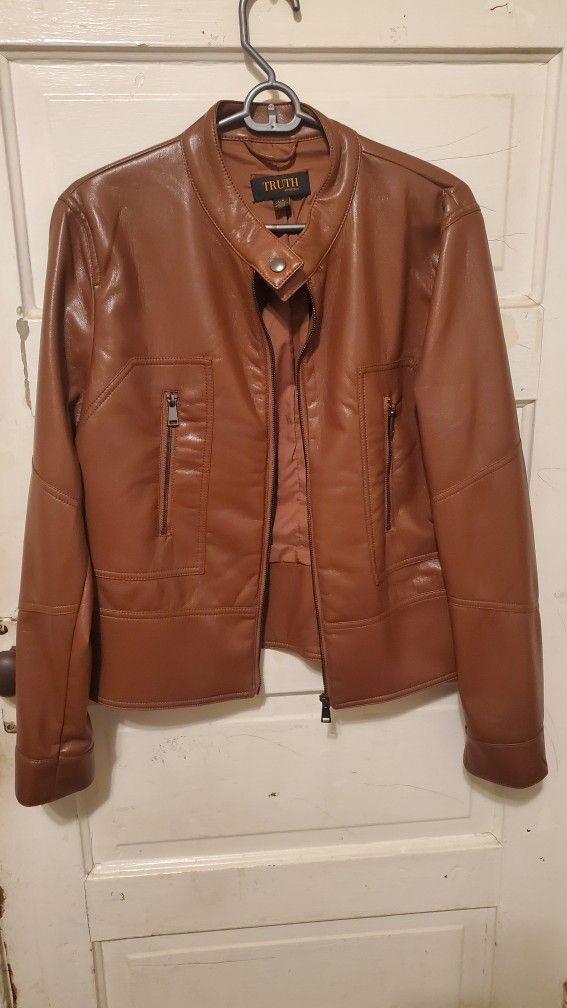 Brown Bomber Style Jacket