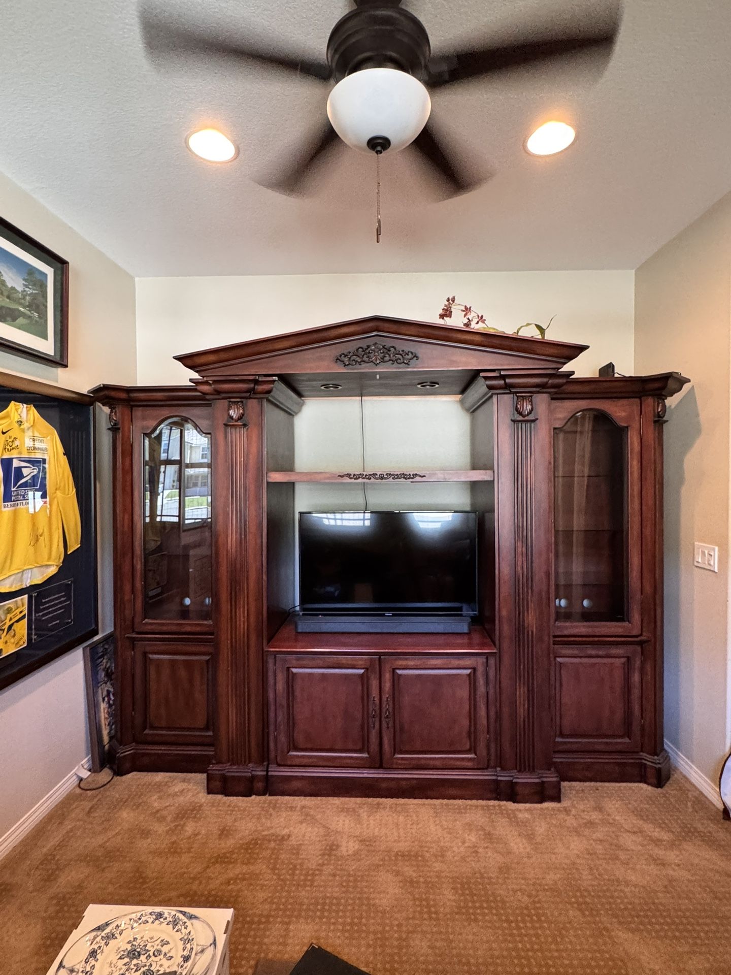 Large 4 Piece Wood Media Media Center