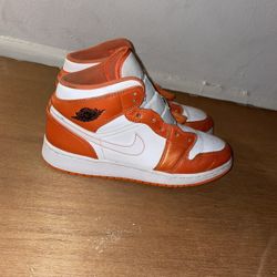 Electric Orange Jordan 1s
