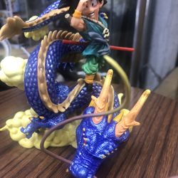Goku On Blue Shenron GK Statue Figure