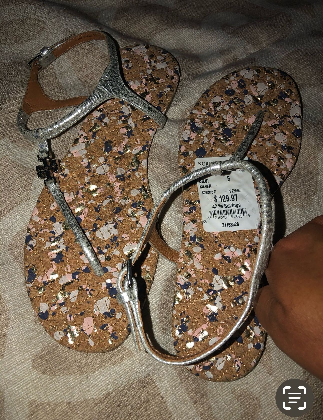 Tory Burch Women’s Sandals Silver Color And Size 5