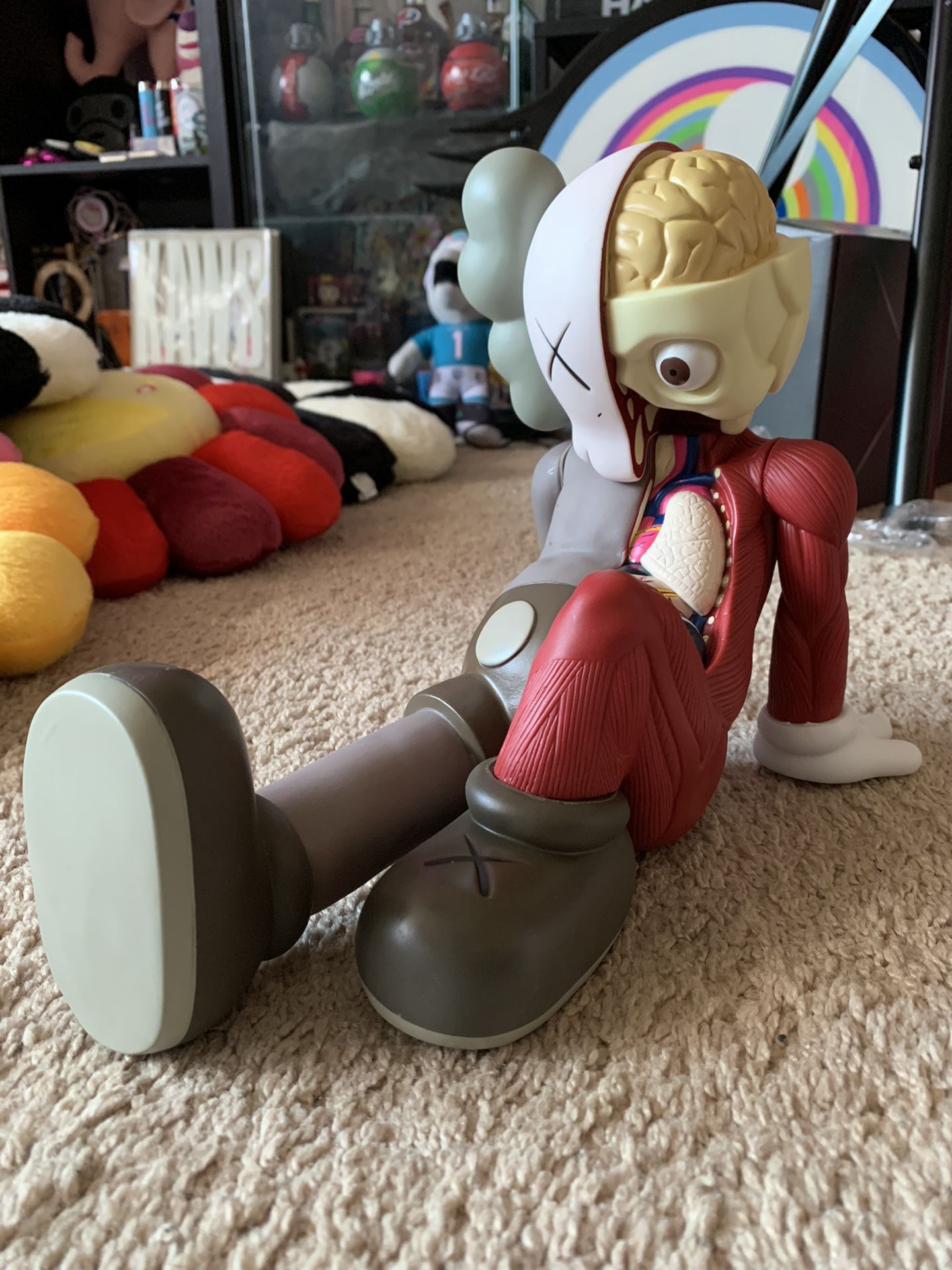Kaws Figure Vinyl Sitting Down Hype Plastic Toy