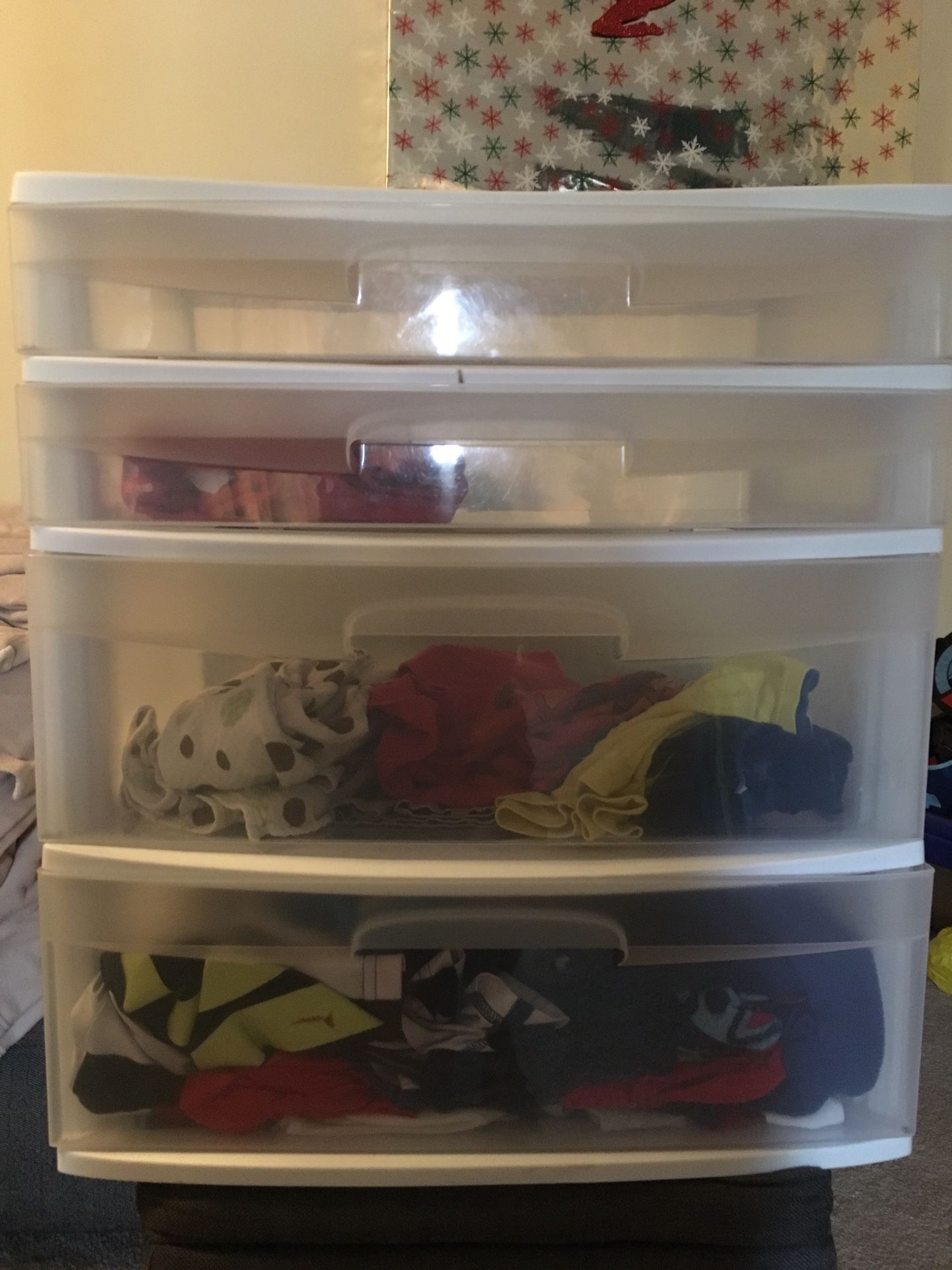 Plastic storage containers