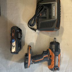 Ridgid 18v 1/2” Impact Wrench With 3 Ah Batt And Charger New $250 Firm In N Lakeland 