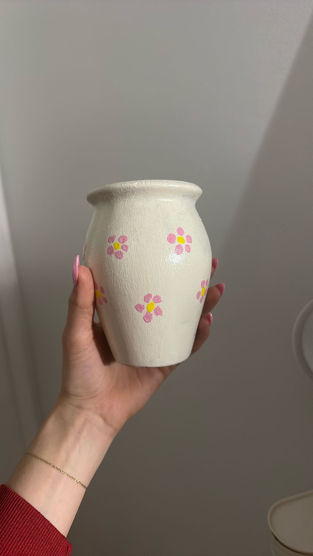 Two homemade flower pots