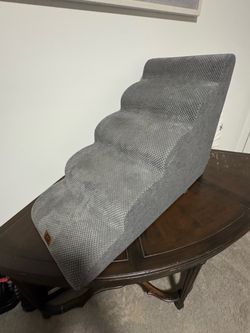 Gray Foam Pet Stairs Ramp