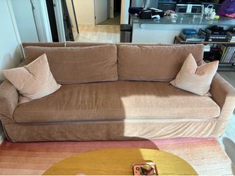 Pottery Barn York  Square Arm Slipcovered Grand Sofa