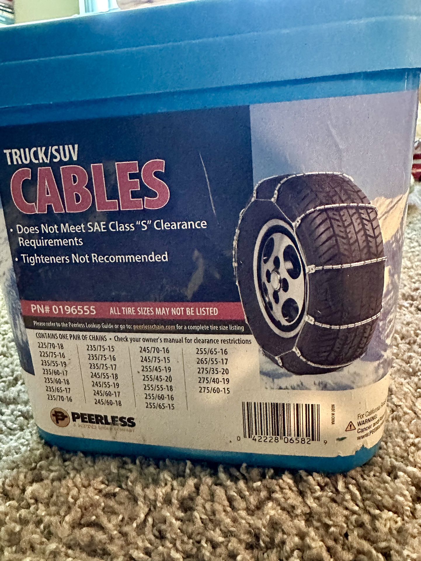 Peerless Chain Light Truck/SUV Tire Cables 
