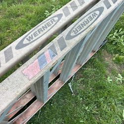 Werner 14 Foot Fiberglass Step Ladder 