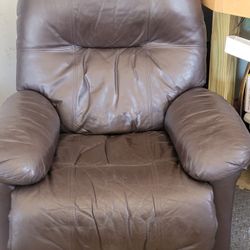 Brown Leather Recliner