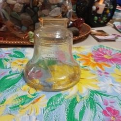 Vintage Marigold Iridescent Glass Liberty Bell Bank