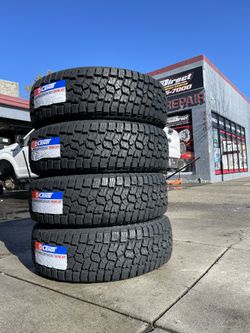 LT275-70-18 All Terrain Tires 750$ Installed 
