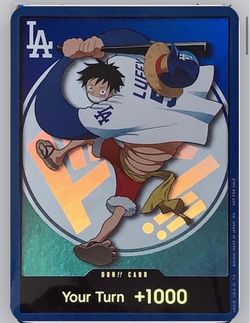 Dodger Luffy promo card 2026