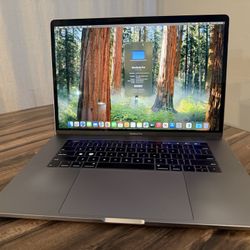 MacBook Pro 15” (2018) • i7 2.6GHz • 16GB RAM • 1TB SSD • Good