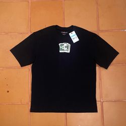 Nike Jordan Dollar Bill T Shirt Size Medium Black Short Sleeve Men's Graphic Tee new