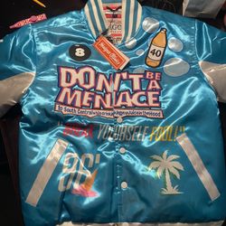 Bomber jacket ‘Don’t Be A Menace’ Size Small (Brand New)