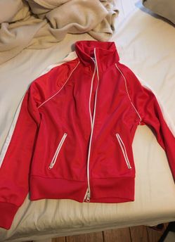 Red track jacket