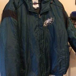 Men's EAGLES quilted Hooded Jacket
